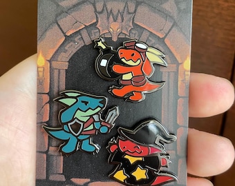 Mini Kobold Pins | Dungeons and Dragons Enamel Pins