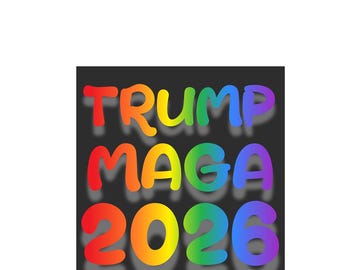 Naklejka na okno z winylu Trump MAGA 2026 x 2