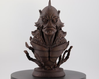 Creature From The Black Lagoon Bust: Hand-Painted Universal Monster Fan Art Classic Horror Collectible