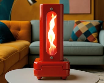 Tornado Red - Bioethanol fireplace | Space heater | Ceramic bioethanol stove | No Chimney heater | Table top fireplace | Bio Ethanol