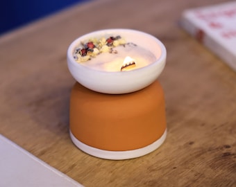Kit para crear velas aromáticas, haz tu propia vela personalizada con mechas de madera y granulado de cera, vela reutilizable