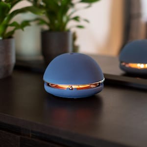 Egloo blue – Handmade Ceramic oil burner for essential oils and wax melts, Pottery Essential Oil Diffuser, Aromatherapy burner Reiki energy