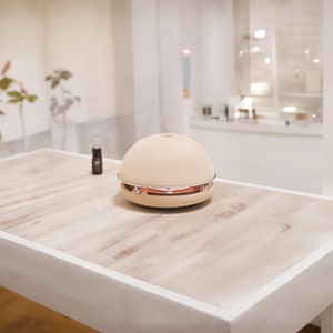 Egloo beige: Multifunktionaler Keramik-Diffusor, Duftölkerzen, Luftbefeuchter und Wärmediffusor in einem Designobjekt, Kerzenheizer