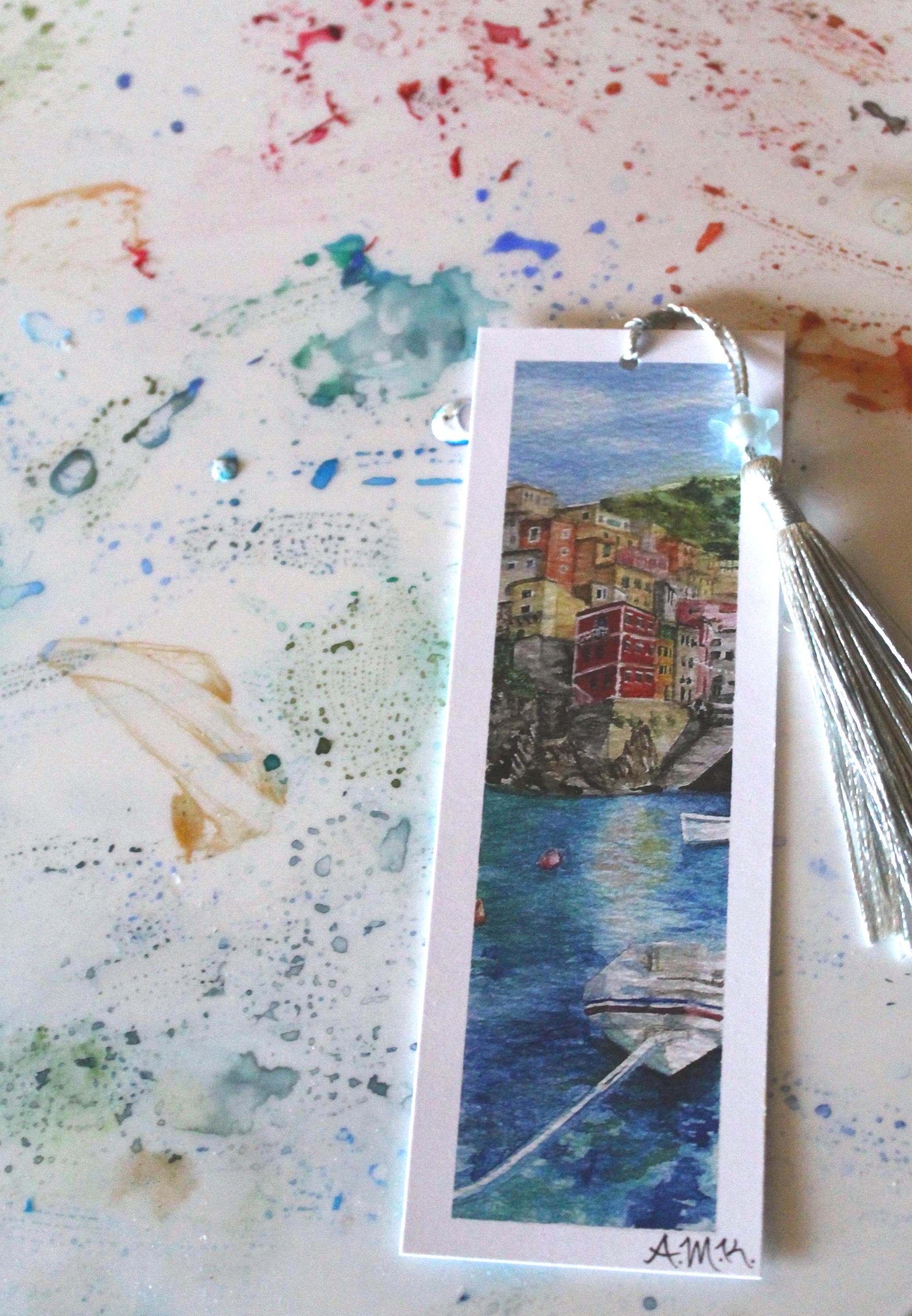 Italy Scene Painted Bookmark - Etsy