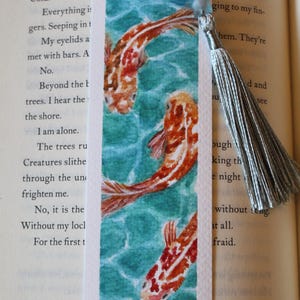 Koi Fish Painted Bookmark
