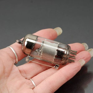 Vacuum Tube Brooch Pin- Steampunk, Goth Industrial, Cyberpunk, Contemporary Jewelry, Radio Tube, Post Apocalyptic, Grunge, Alternative, Dark