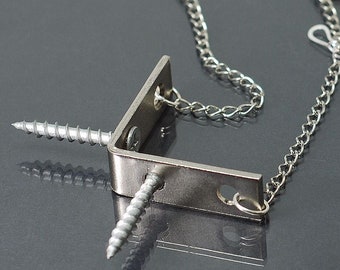 Chevron Hardware Necklace- Industrial Jewelry, Geometric, Screw, Statement Necklace, L Bracket, Grunge Aesthetic, Alternative, Cyberpunk