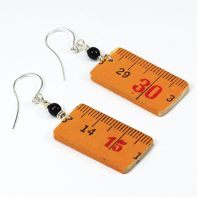 Ruler Necklace Upcycled Wooden Folding Ruler Hardware Etsy