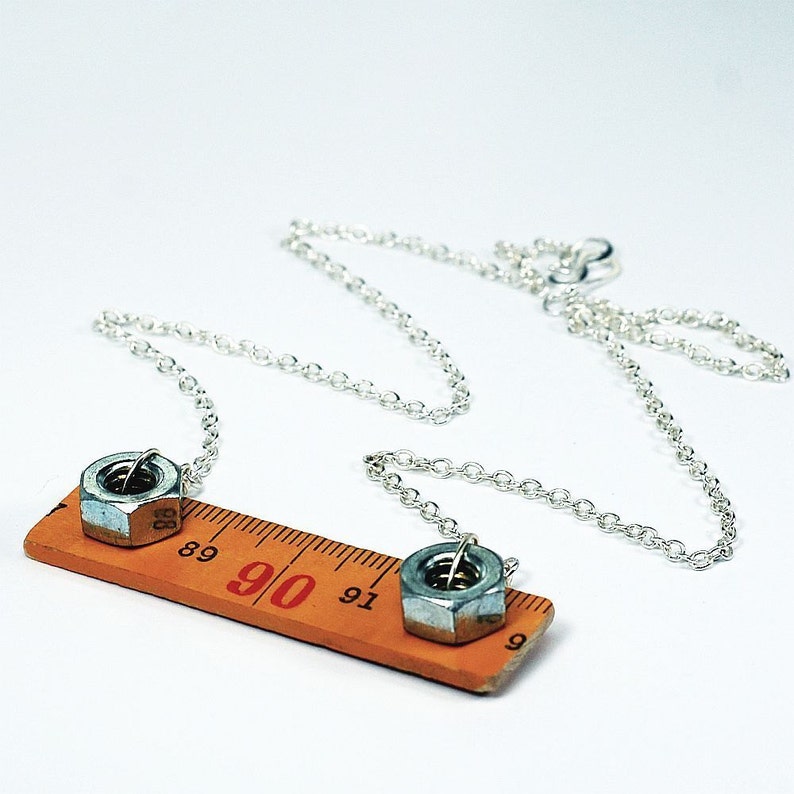 Ruler Necklace Upcycled Wooden Folding Ruler Hardware Etsy