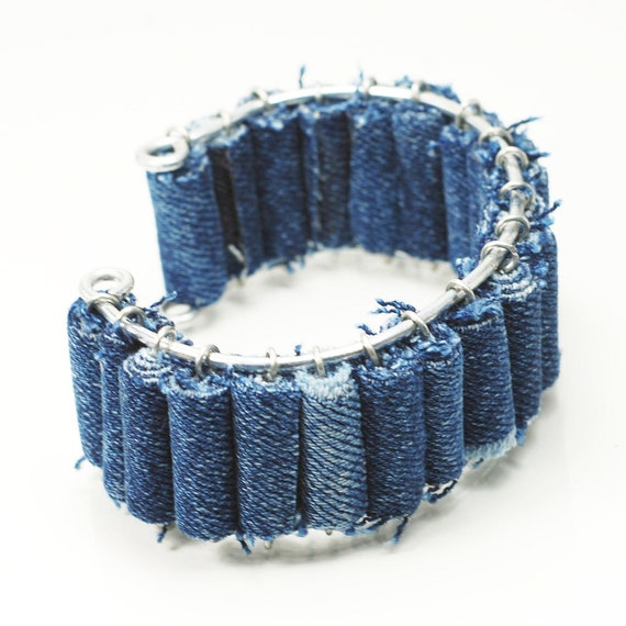 Buy Blue Denim Jeans Hand Made, Classy, Fashion, Modern, Fancy Bracelet for  Women and Girls 4270013 at Amazon.in