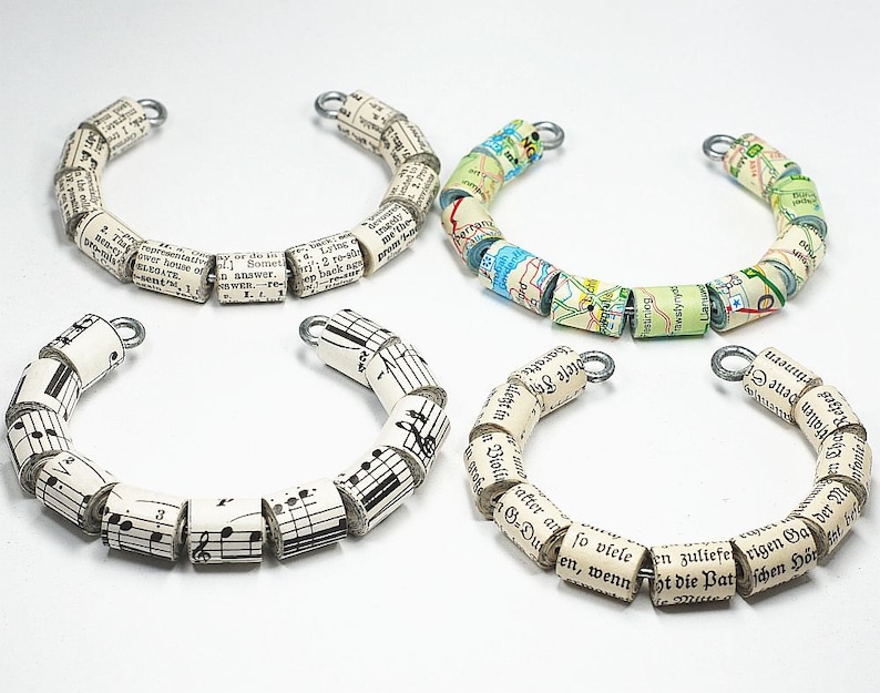 Dictionary Jewelry Upcycled English Dictionary Paper Bead Etsy