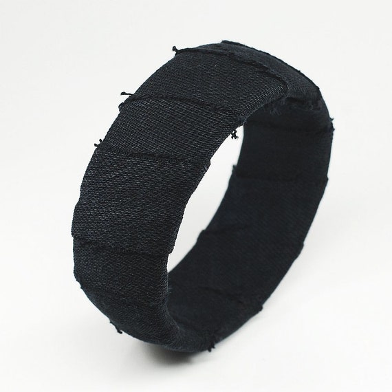 Denim Cuff Bracelet