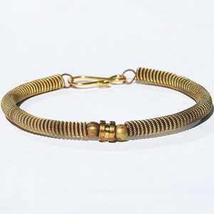 Guitar String Bracelet- Upcycled Ball End Brass Guitar String Jewelry, Acoustic Guitar Player Gift, Music Teacher Present, Musician, Boho