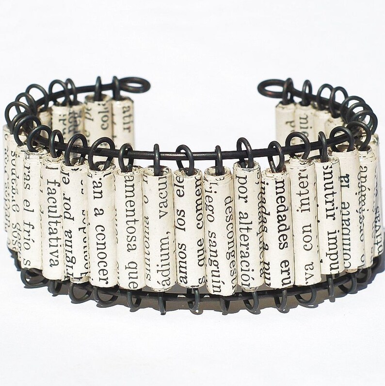 Spanish Bead Jewelry Spanish Paper Bead Necklace Upcycled Etsy