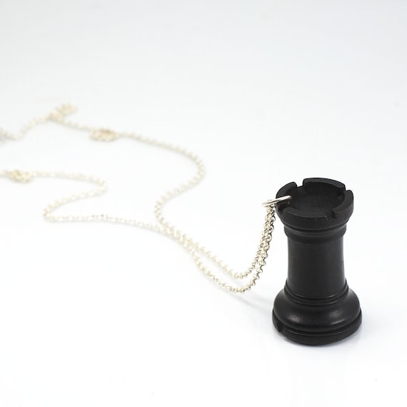 Black rook chess piece