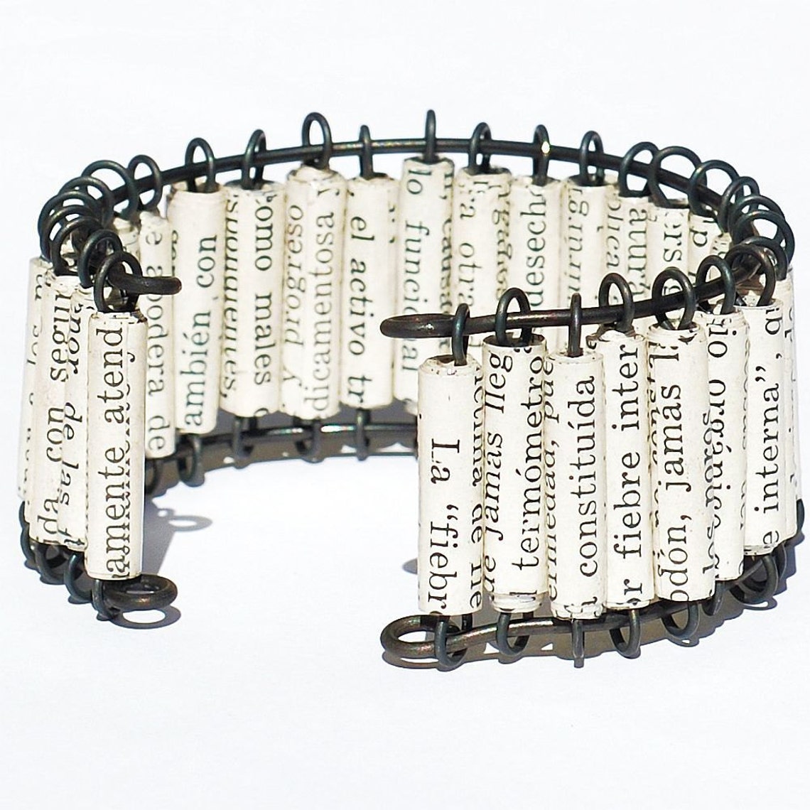 Paper Bead Jewelry Spanish Upcycled Paper Bead Bracelet Etsy