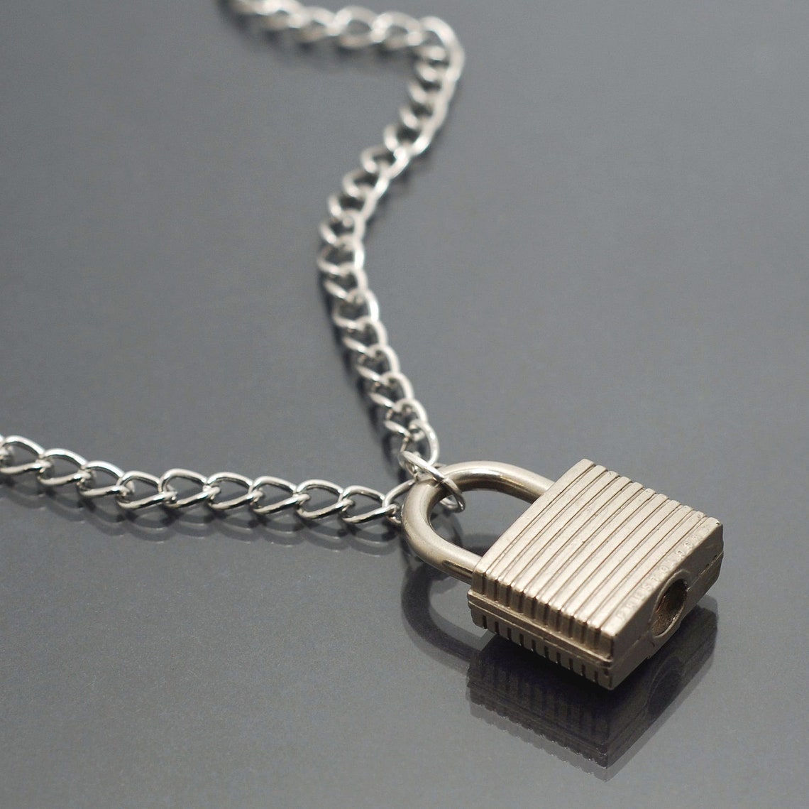 Chunky Industrial Padlock Necklace