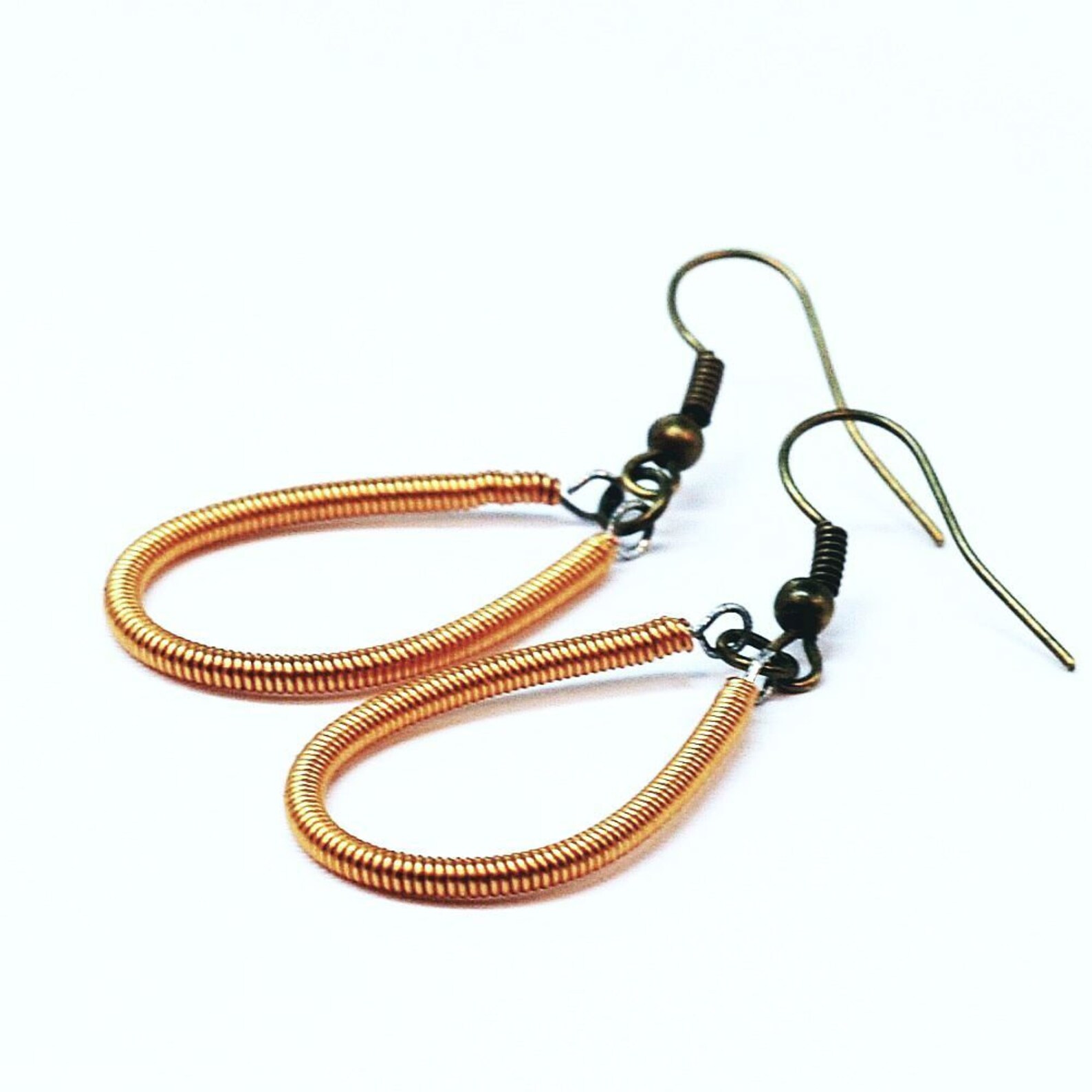 Guitar String Jewelry Copper Upcycled Bass Guitar String Etsy