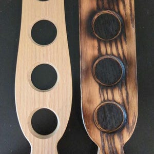 left is curved shape.  right is rectangular shape.