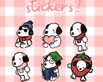 Stickers esnupi - snupi - set cute stickers!