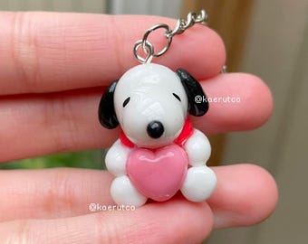 handmade keychains - heart esnupi keychain