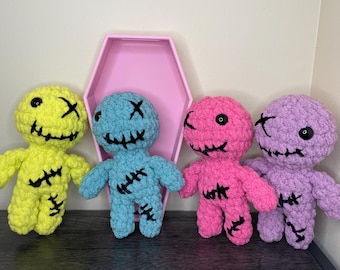 Mini Voodoo Doll Plushie | Mini Voodoo Amigurumi | Mini Crochet Voodoo Plush