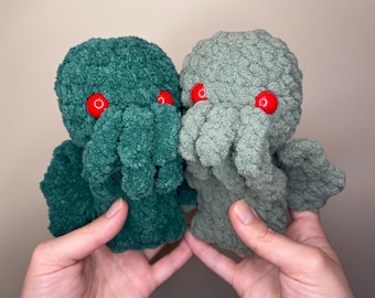 Mini Cthulhu Plushie | Mini Cthulhu Amigurumi | Mini Crochet Cthulhu Plush