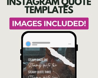 ロマンス作家向け Instagram テンプレート バンドル | ロイヤリティフリー画像が含まれています!