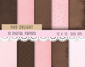 Digitaal papier | Neo-lekkernijen | 12 x 12 JPG | Scrapbooking, ongewenste tijdschriften, sublimatie | Direct downloaden