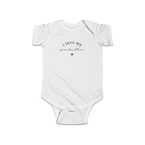 I Love My Grandma Bodysuit, Fine Jersey Onesie, Grandma Gift