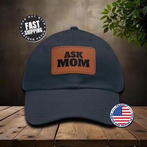 Stylish Dad Hat with Leather Patch | Fun Gift for Dads, Casual Wear, Outdoor Activities, Father&#39;s Day, Everyday Style