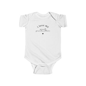 I Love My Great Grandmother Infant Fine Jersey Bodysuit Sweet Infant Onesie for Baby Girl or Boy Grandma Gift Idea Grandma Grandbaby Gift