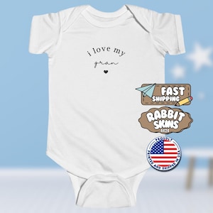 Body de punto fino &quot;Amo a mi abuela&quot;, mono dulce para bebé niña o niño, idea de regalo para la abuela, mono para la abuela, regalo para el nieto.