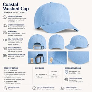 Gepersonaliseerde Pickleball Mom pet met borduursel, Comfort Colors Coastal Washed Cotton baseballpet, cadeau voor vrouwen die Pickleball spelen. afbeelding 5