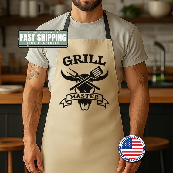 Avental de churrasco para mestre de churrasco para homens