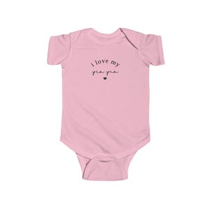 I Love My Yia Yia Infant Fine Jersey Bodysuit Sweet Infant Onesie for Baby Girl or Boy Greek Grandma Gift Idea Grandma Grandbaby Onesie Gift