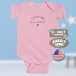 I Love My Granddad Infant Fine Jersey Bodysuit Adorable Gift for Baby from Granddad Grandparent’s Day Baby Clothes Cute Baby Shower Outfit