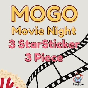 MoGo-stickers met 3 sterren: 3-delig (set 1-17) filmavond