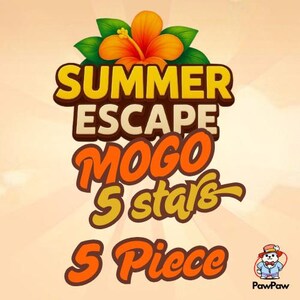 MoGo Stickers 5 Stars : Summer Escape ( 5 Piece)