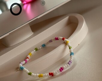 Colorido, Estilo Boho, Acessório de festival, Feito à mão, Estético, Vibrações de verão, Arco-íris, Brincalhão, Moderno, Amuleto da sorte, Alegre,