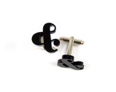 SALE - Men's Ampersand Acrylic Cufflinks Wedding Accessories