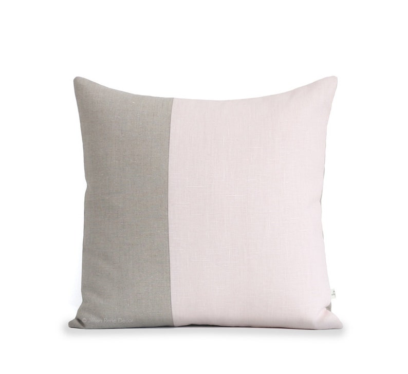 Pale Pink and Black Decorative Pillow Cover Set of 3 12x20 Etsy