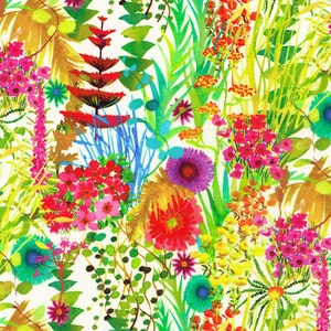 Bright Floral Decorative Pillow, Tresco Liberty Print, Watercolor Flowers, Summer Home Decor by JillianReneDecor, Lumbar Palm Flower Pillow image 2