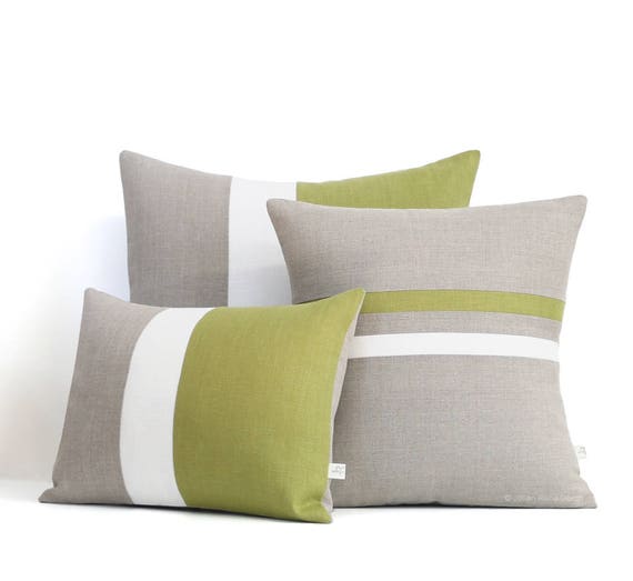 Colorblock Stripe Pillow Cover Set of 3 Colorblock pillow, Pillow set