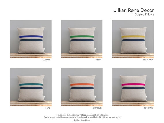 rust and navy pillows