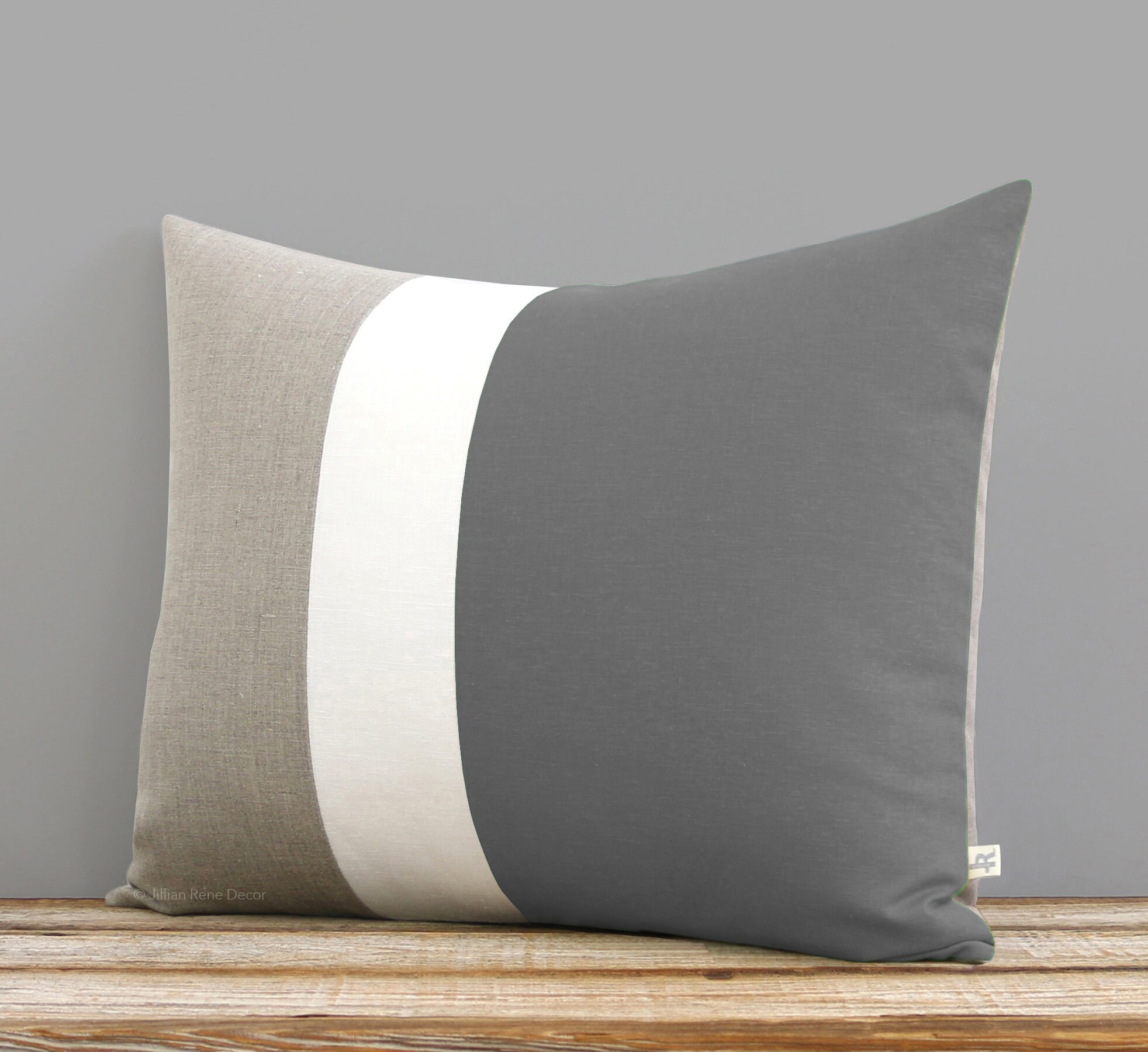 pillow tabby grey