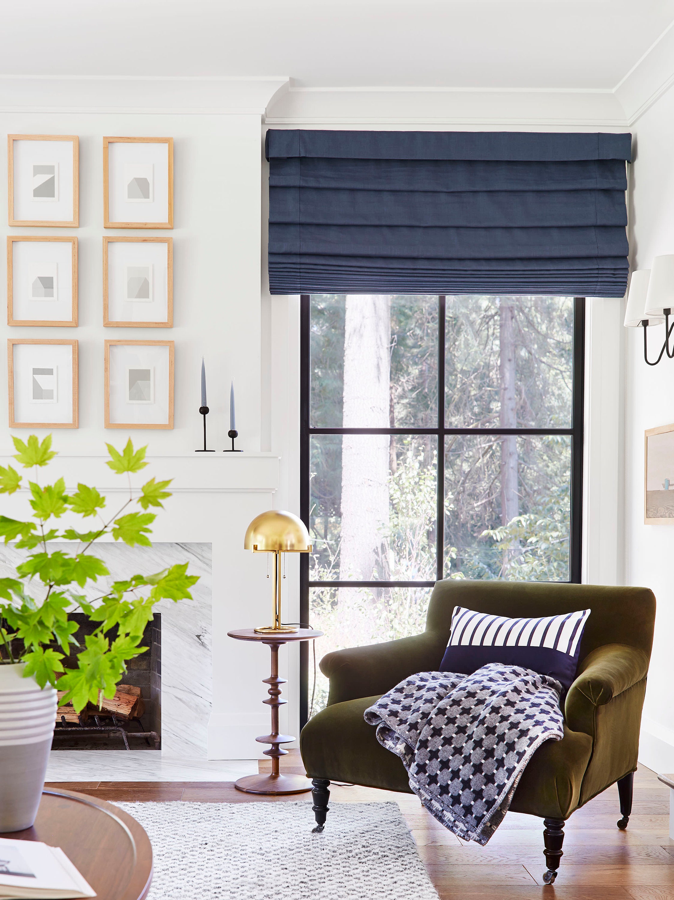 Bleu Marine et Blanc Rayé Colorblock Housse | 12 X 20 ou 20 Par Jillianrenedecor - Intérieur/Extérie