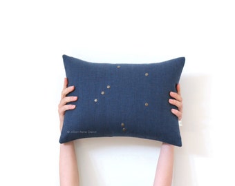 Libra Studded Zodiac Pillow Covers with Astrological Sign (12x16) by JillianReneDecor - Custom Covers - October Birthday Day Gift