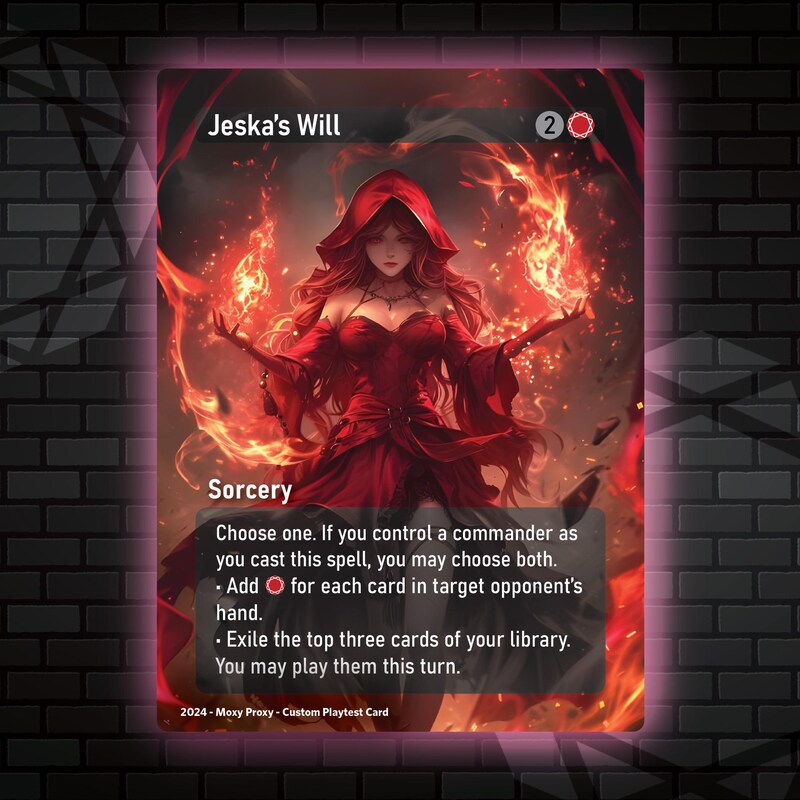 Mtg Proxy Card Jeskas Will - Etsy