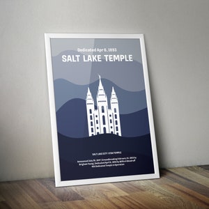 Salt Lake City Temple Artwork Printable | LDS Temple Printable | Church of Jesus Christ | Temple Print | Wedding Gift | Anniversary Gift
